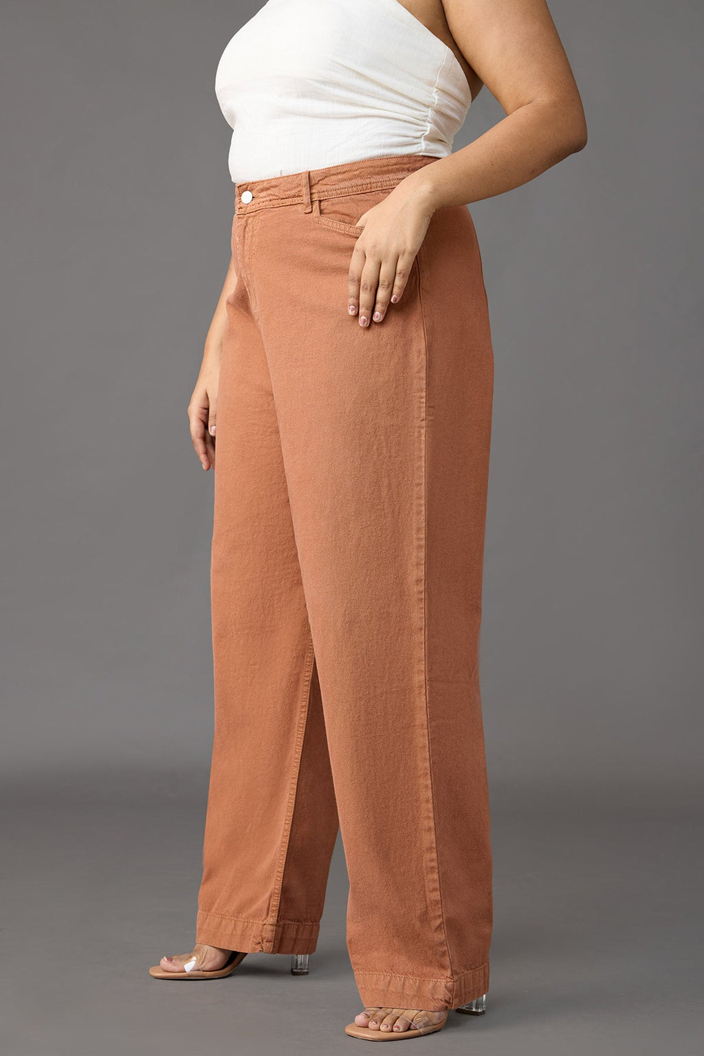 Curve Chestnut Charm Straight Jeans