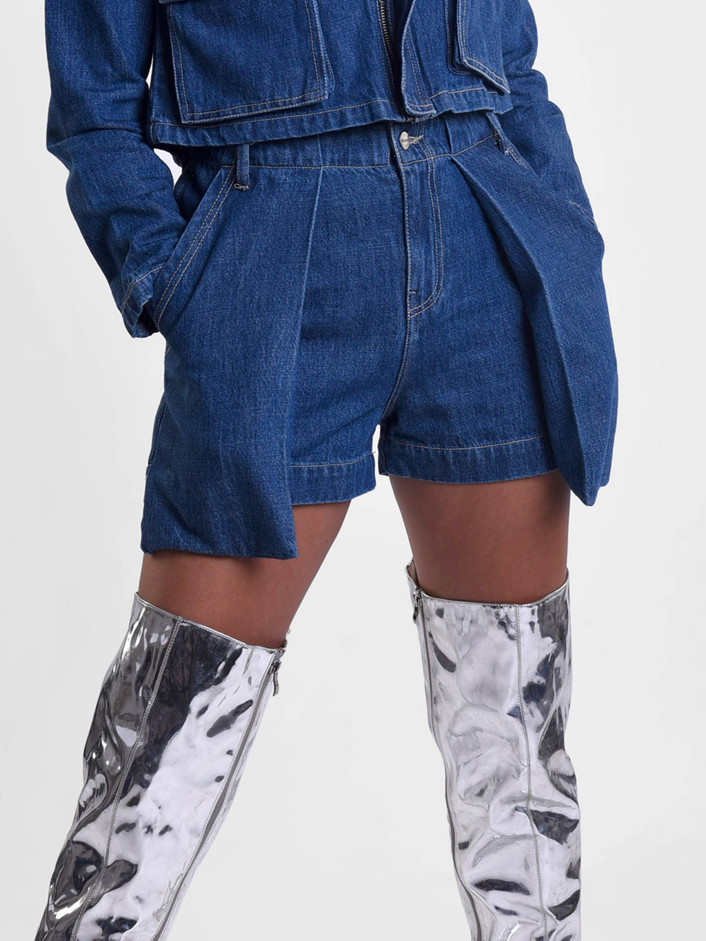 Shorts With Front Flap Pocket