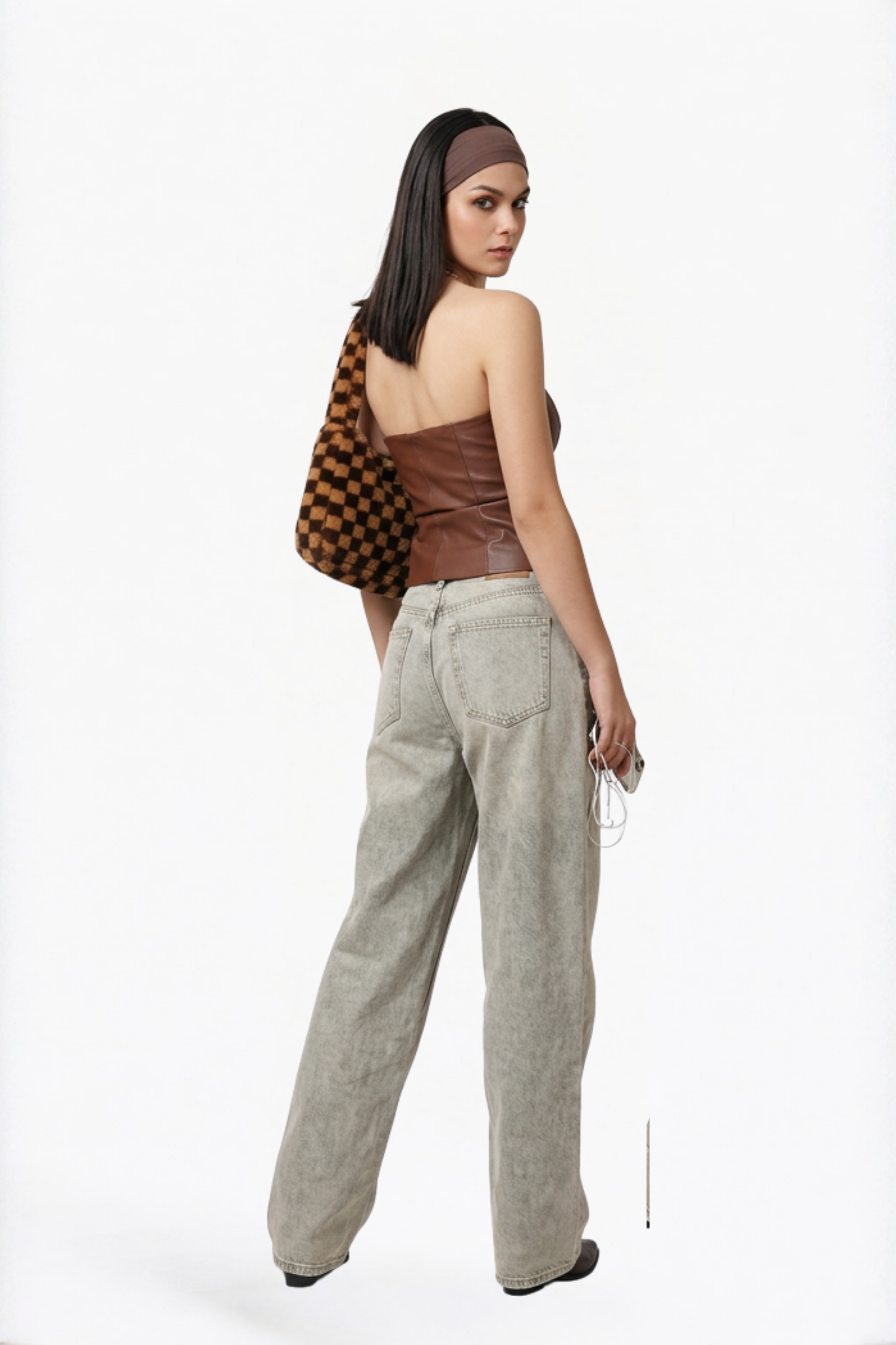 Mocha Leather Corset