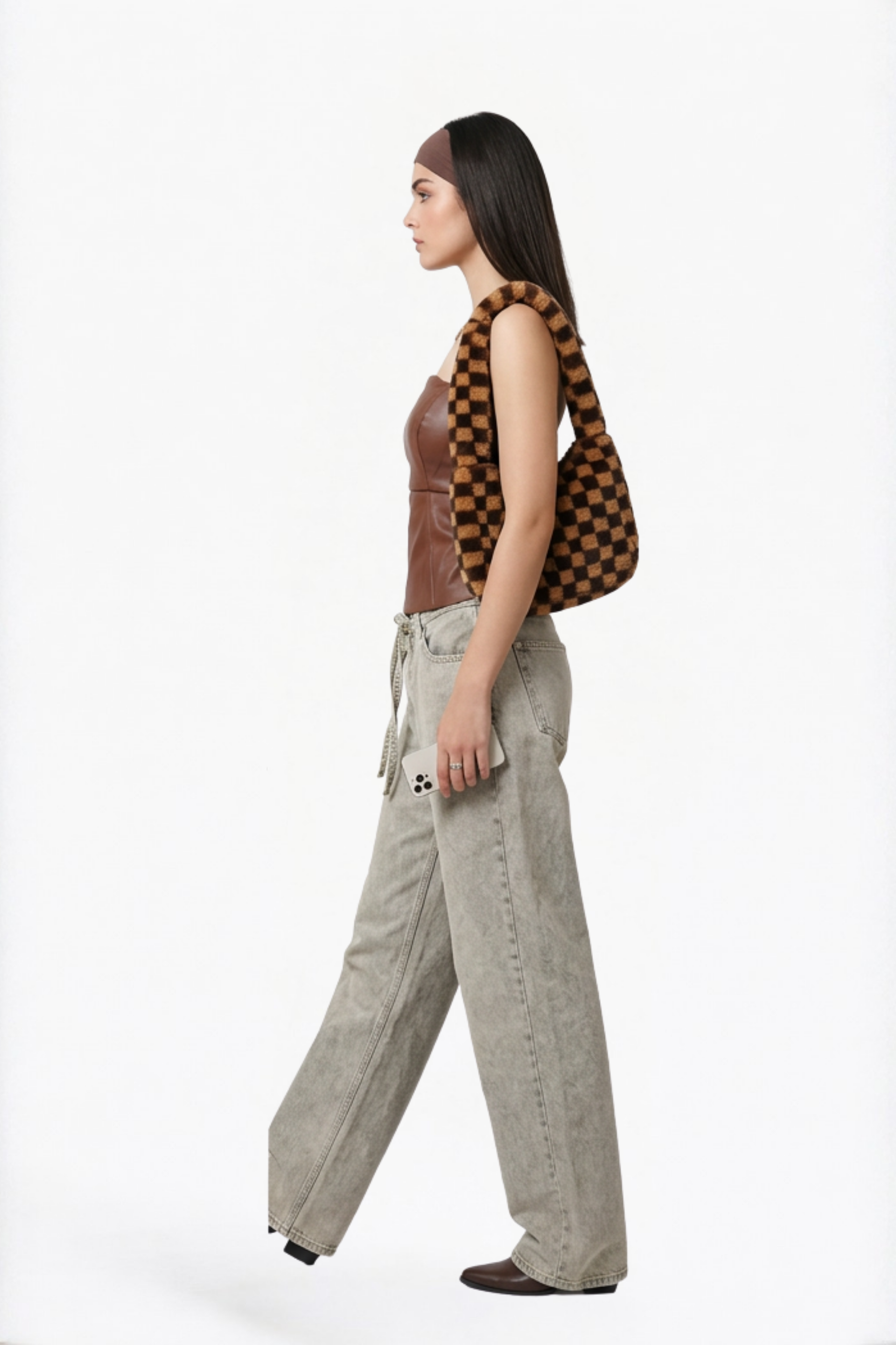 Mocha Leather Corset