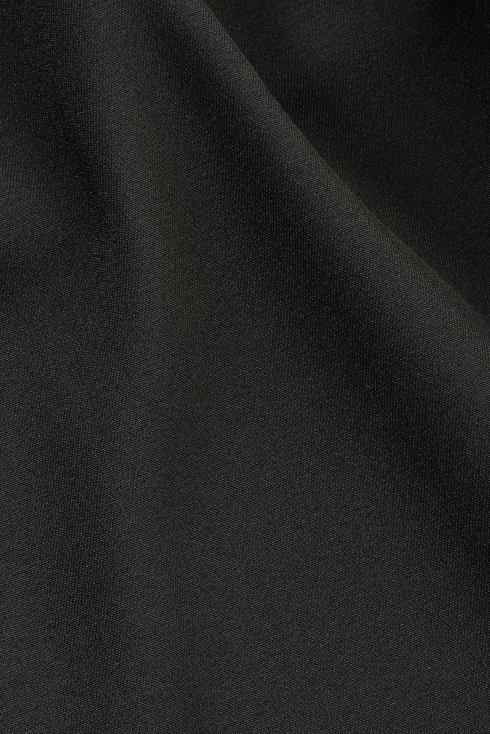 Black Pleated Knot Women's Wide Korean Pants