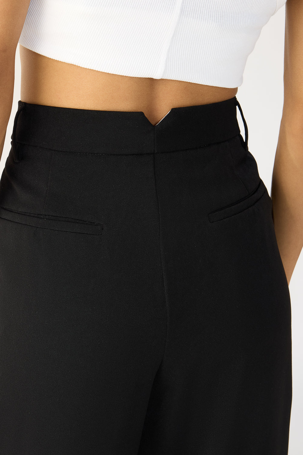 Silken Black Women's Baggy Wide Korean Pants