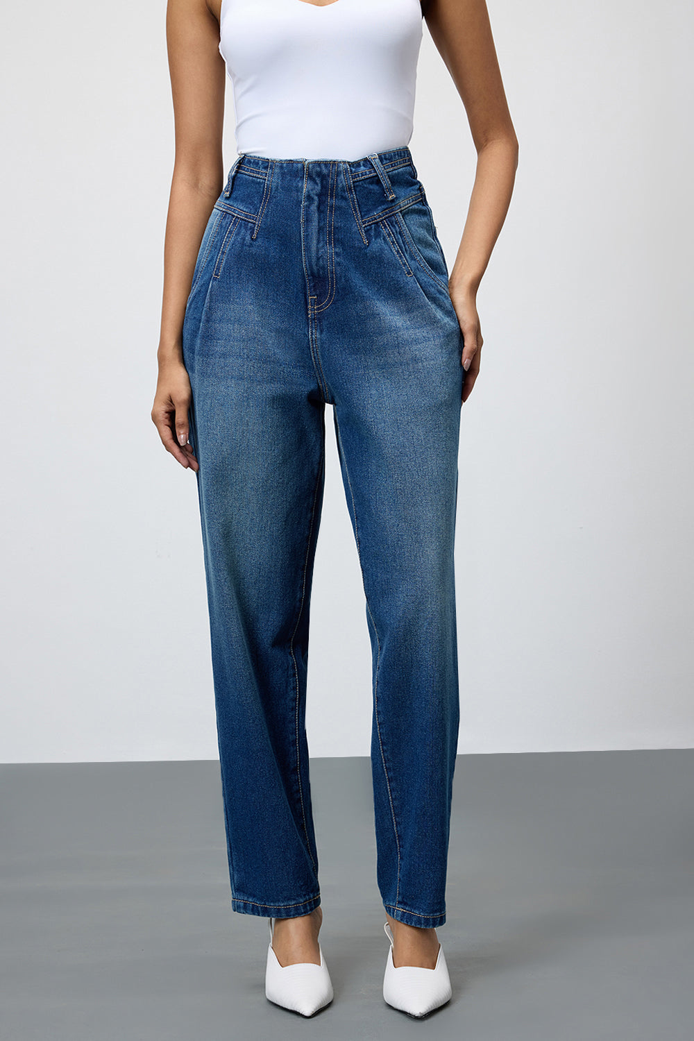 Cobalt Blue Women's Slouchy Jeans