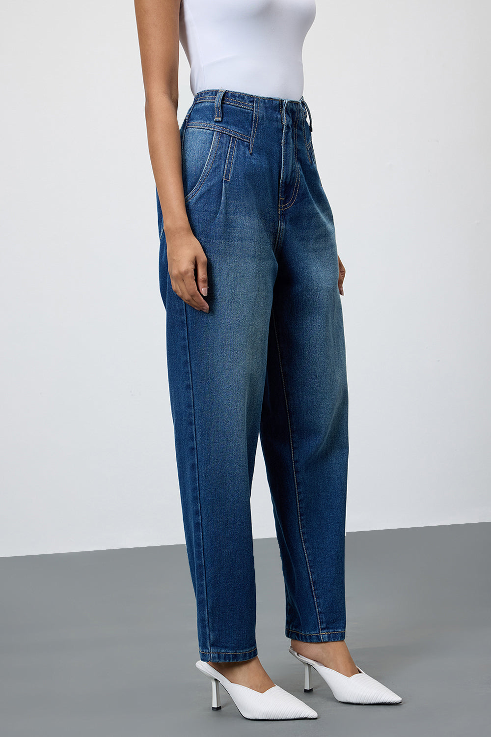 Cobalt Blue Women's Slouchy Jeans