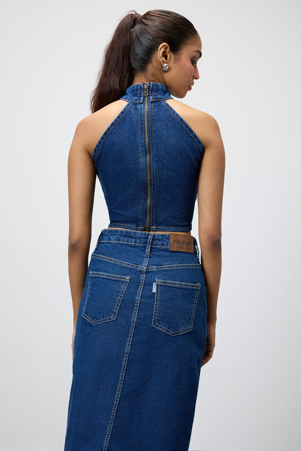 Blue Gothic Chained Women's Top