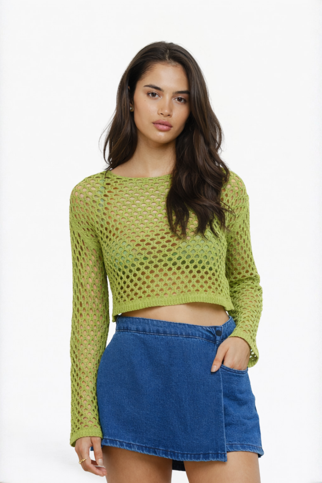 Dark Blue Women's Denim Skort