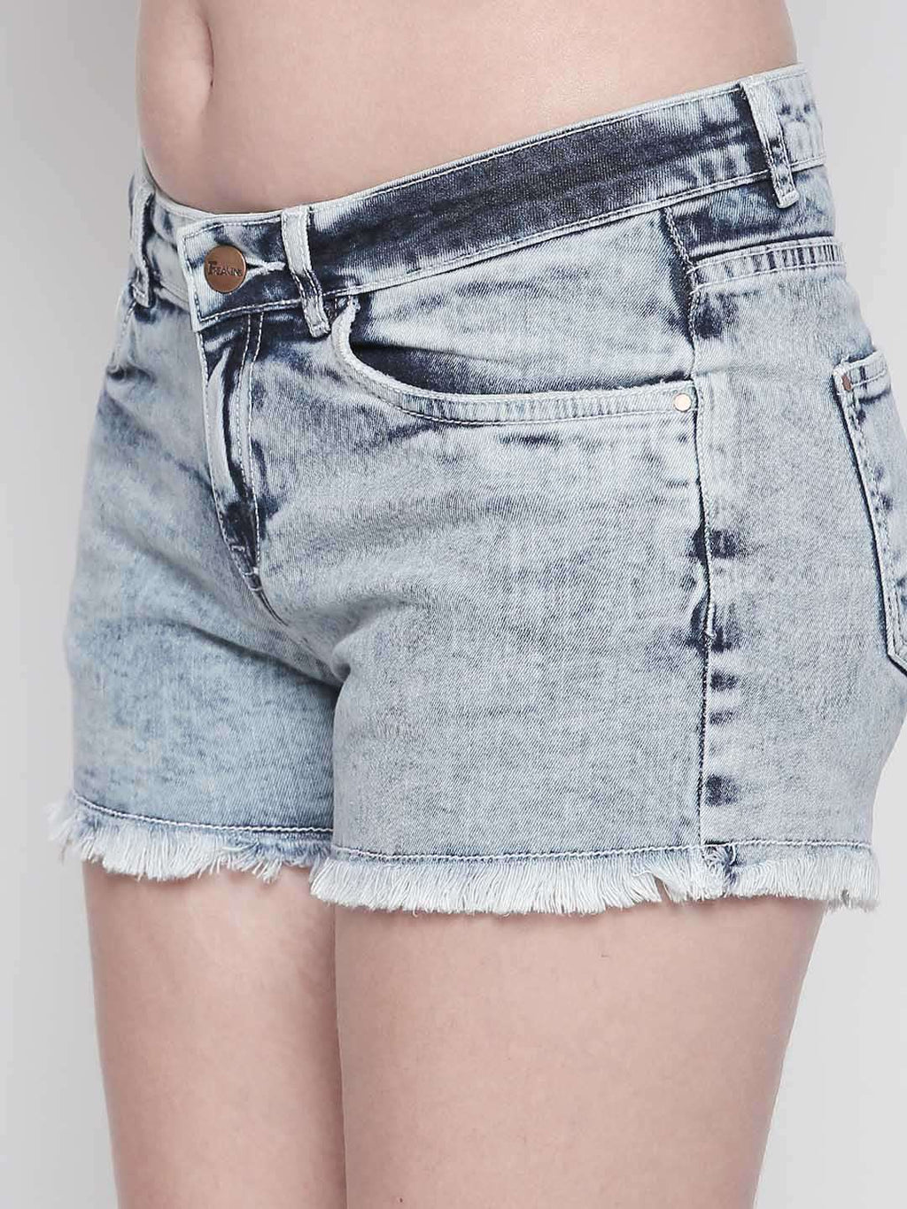 Mid Blue Regular Shorts