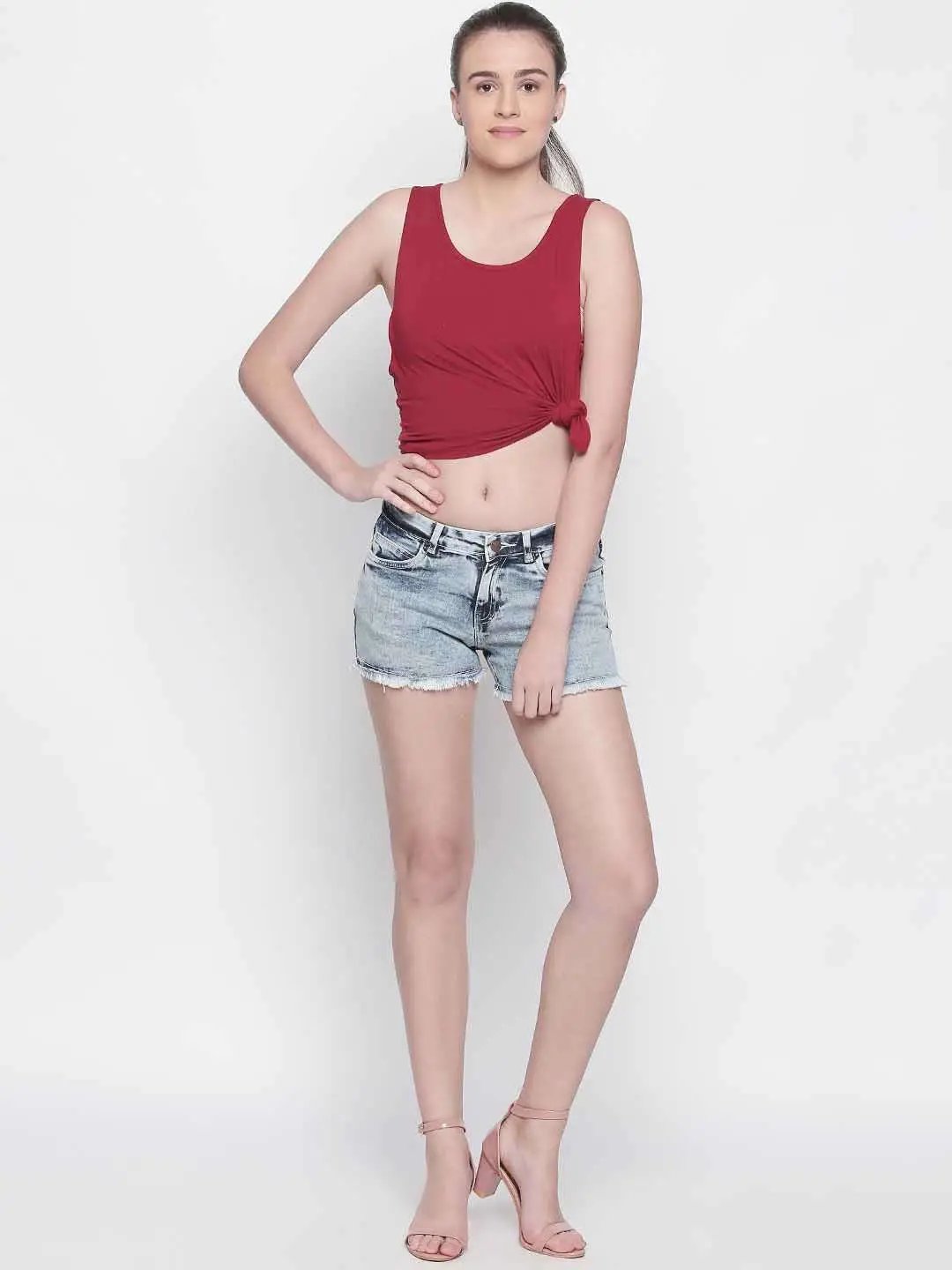 Mid Blue Regular Shorts