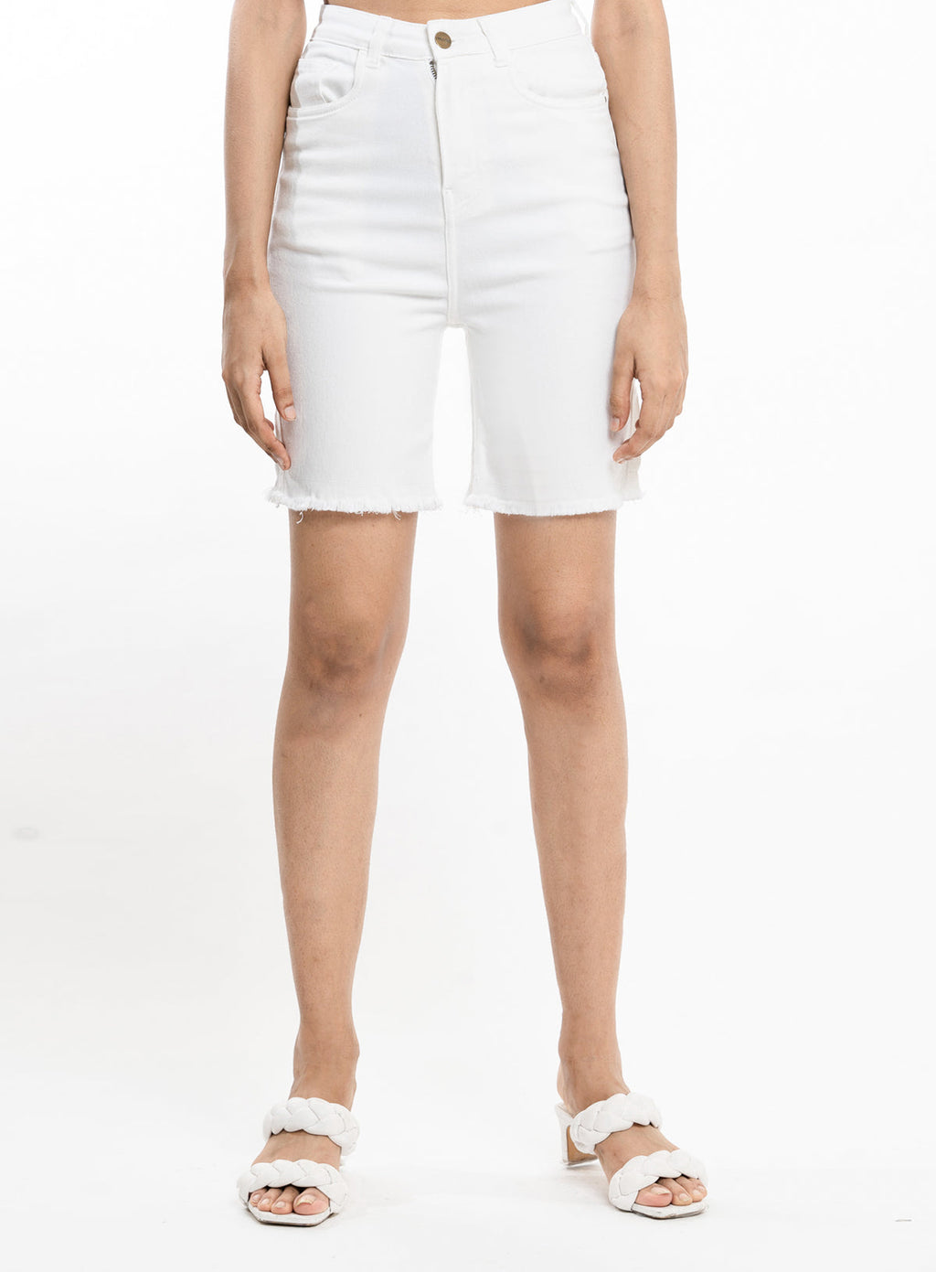 White Barmuda Shorts