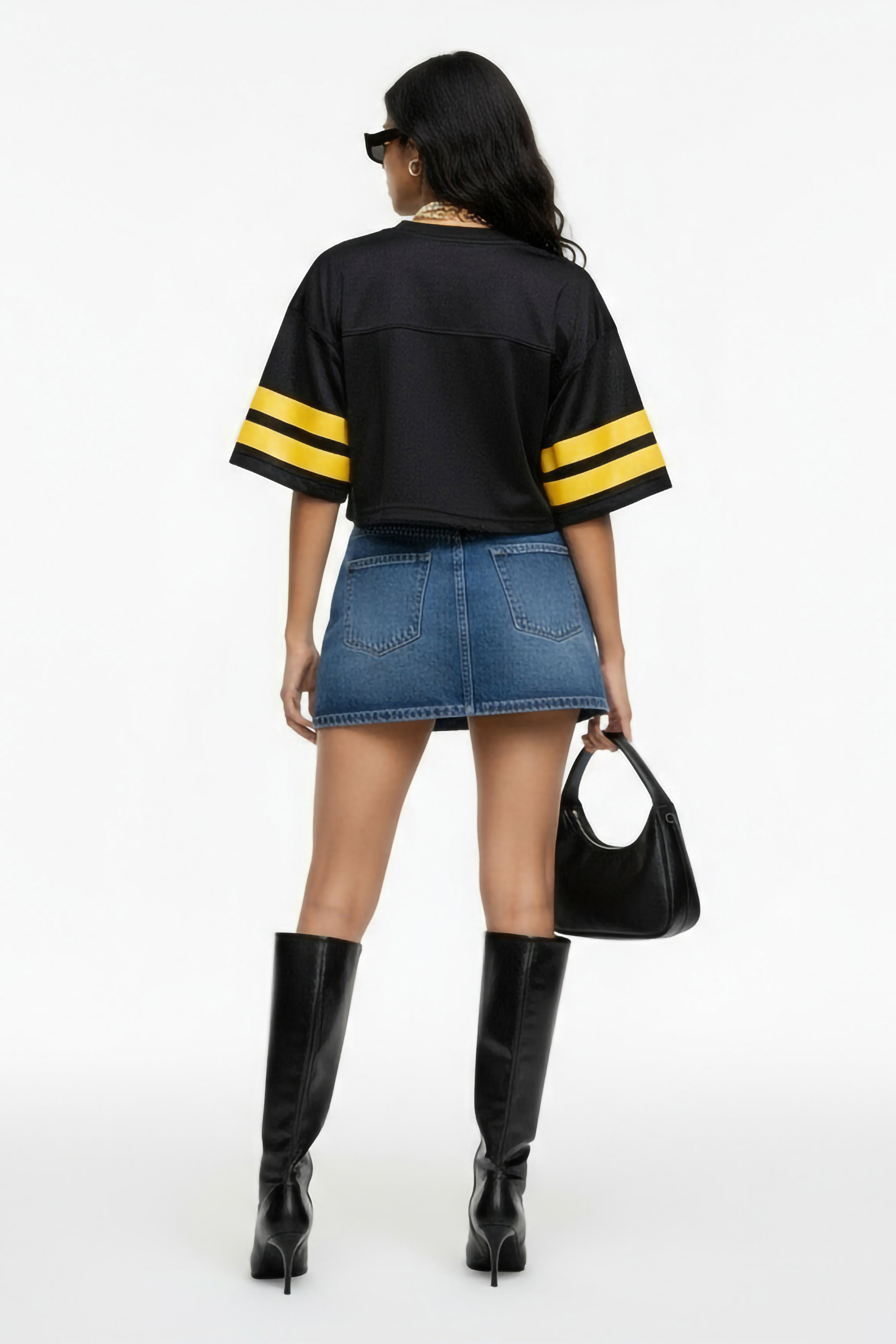 Retro Blue Micro Skirt