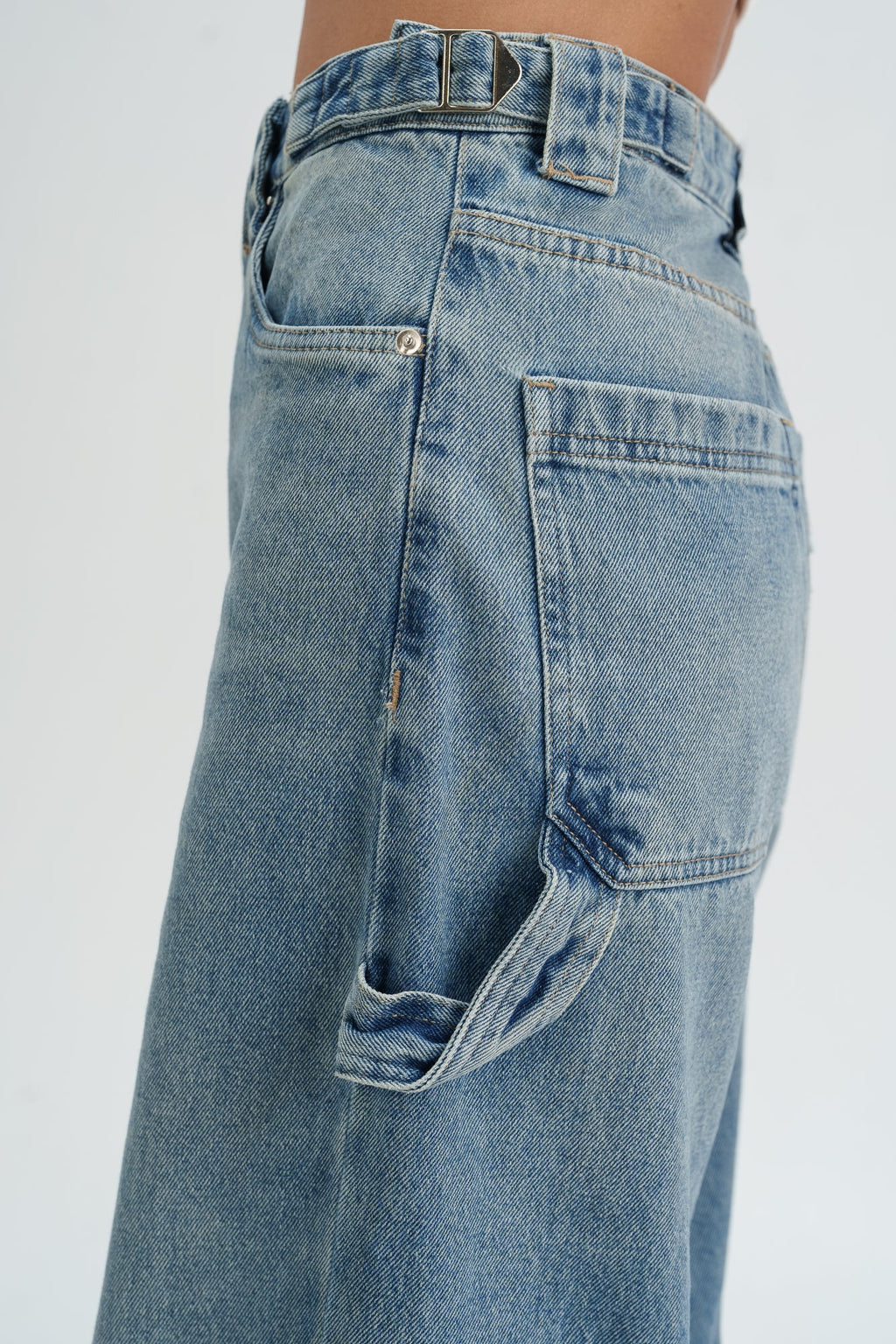 Lush Blue Balloon Fit Jeans