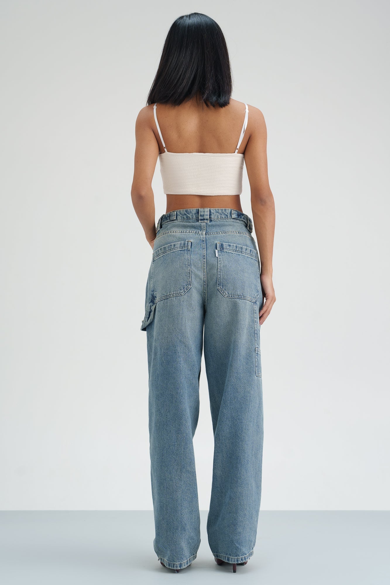 Lush Blue Balloon Fit Jeans