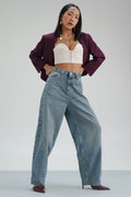 Lush Blue Balloon Fit Jeans