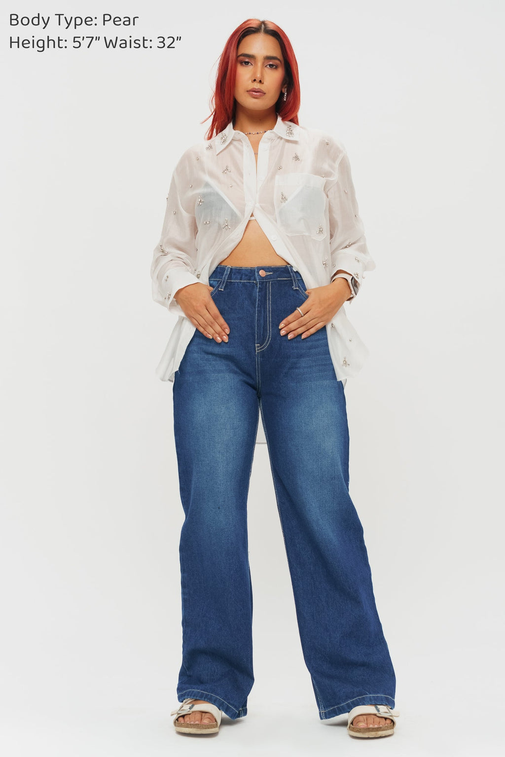 Blue Women's Straight Jeans