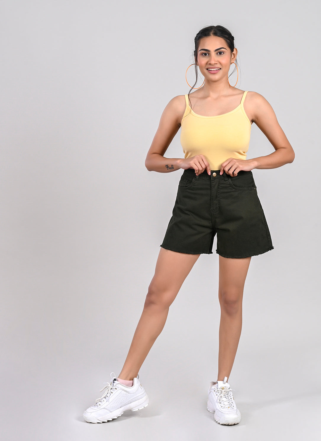 Olive Bermuda Shorts
