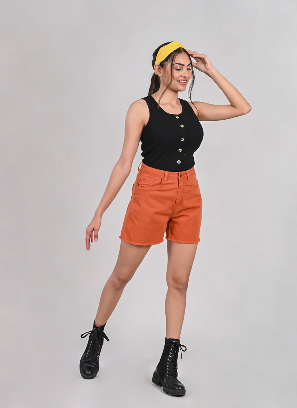 Rust Bermuda Shorts