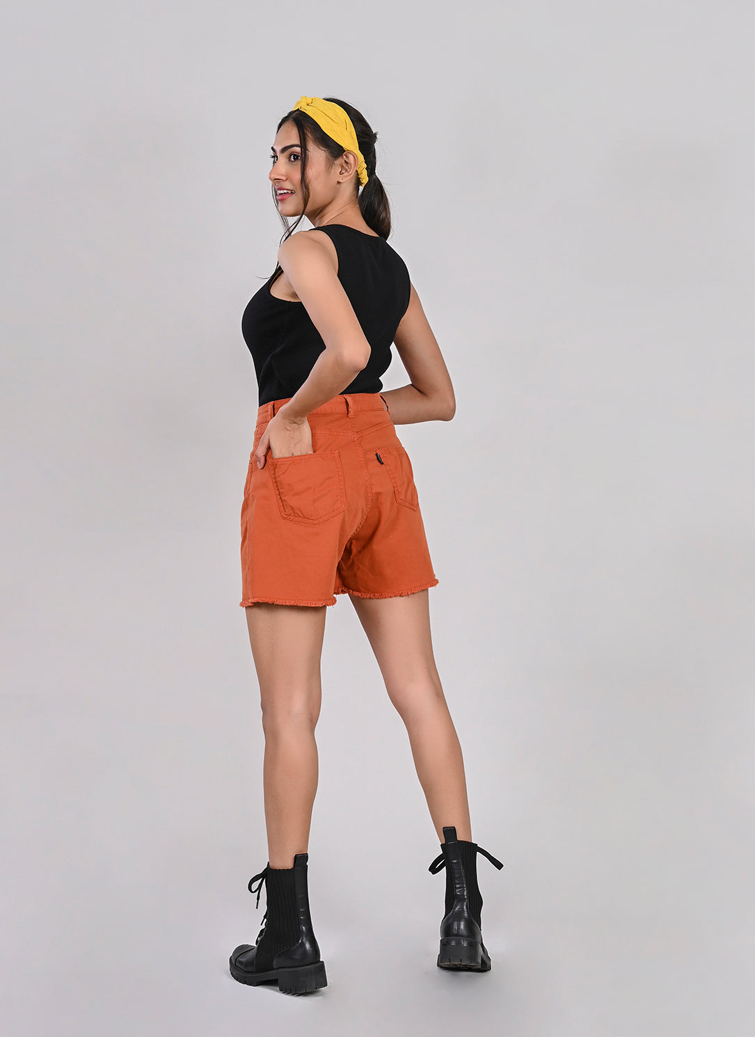 Rust Bermuda Shorts