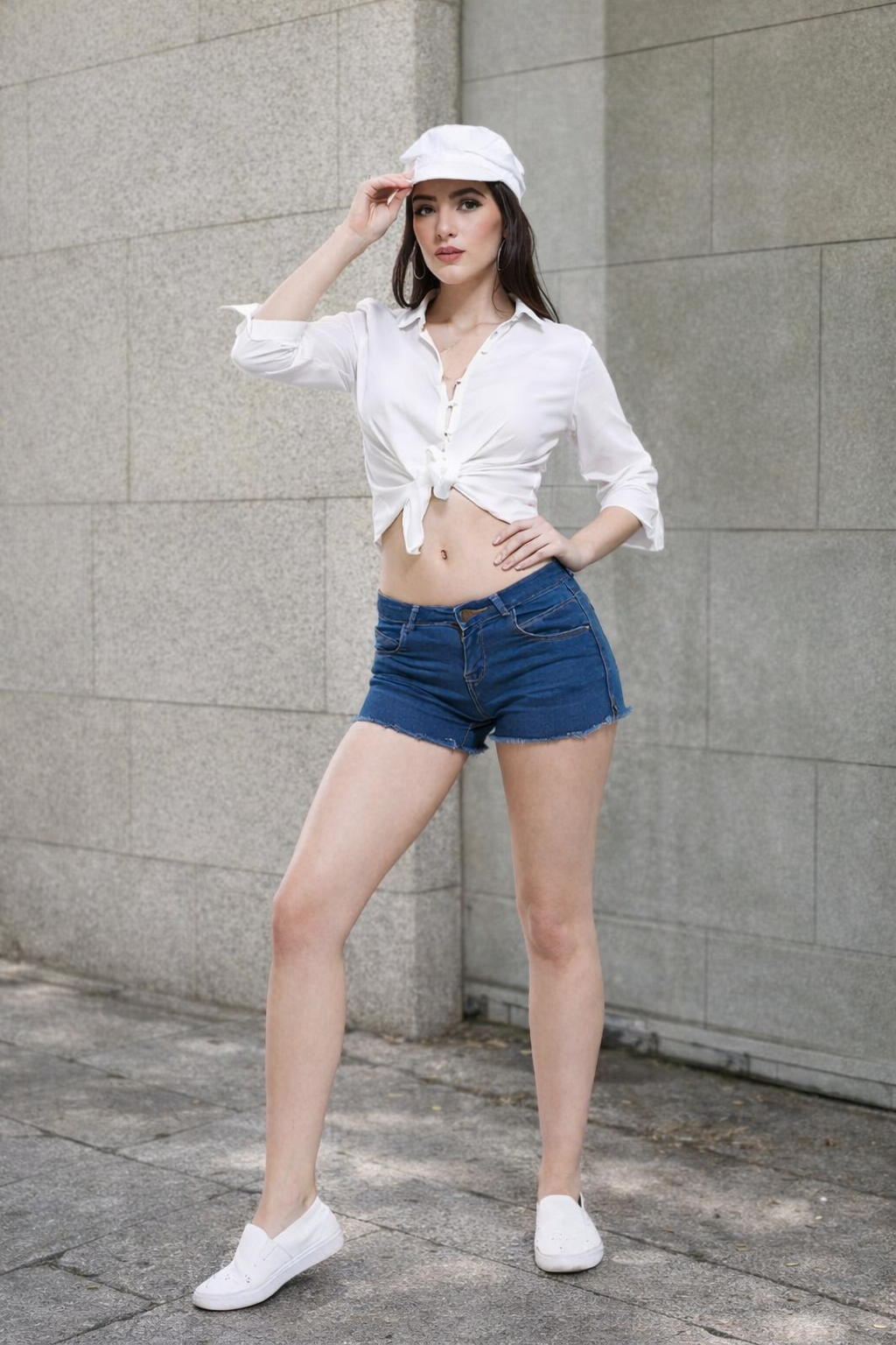 Dark Blue Denim Hot Shorts