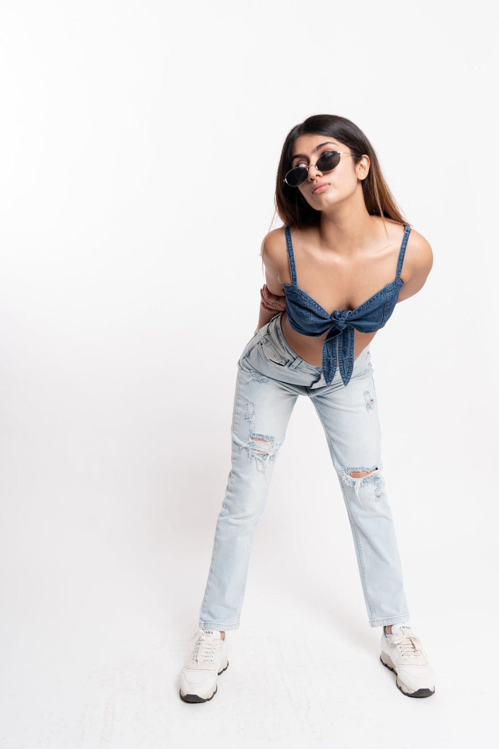 Front Tie Up Strappy Top