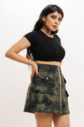 Short Denim Pocket Skirt