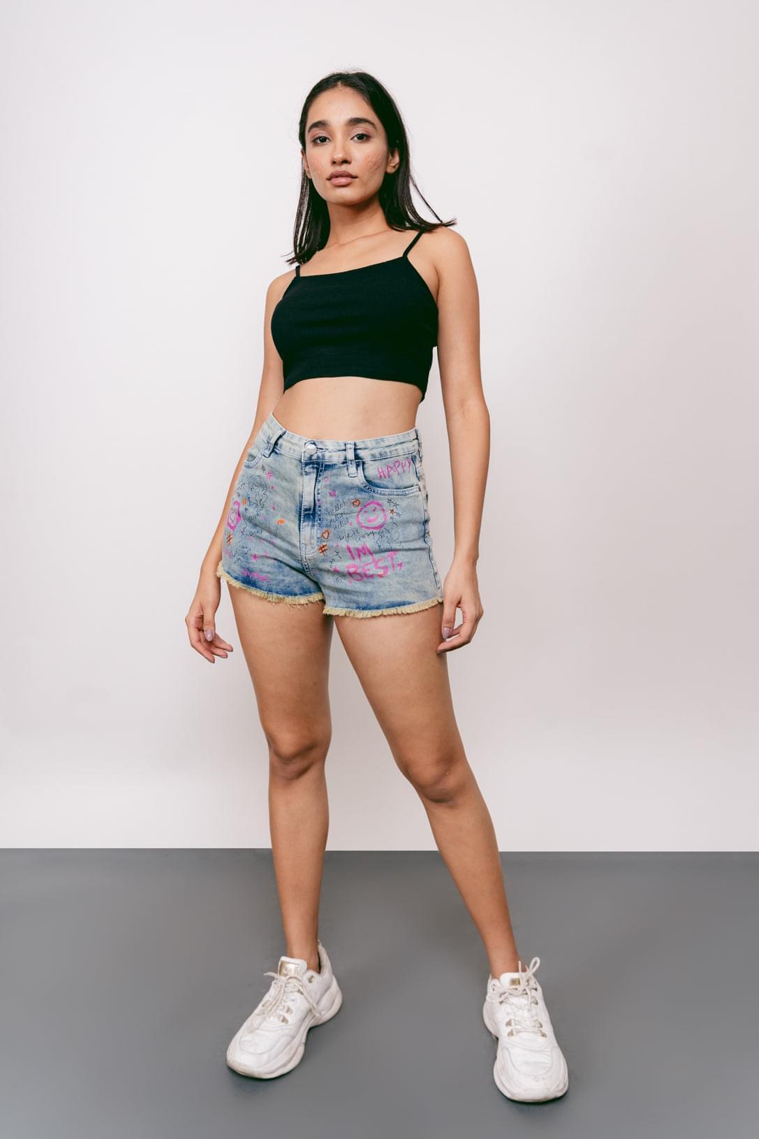 Acid Printed Shorts