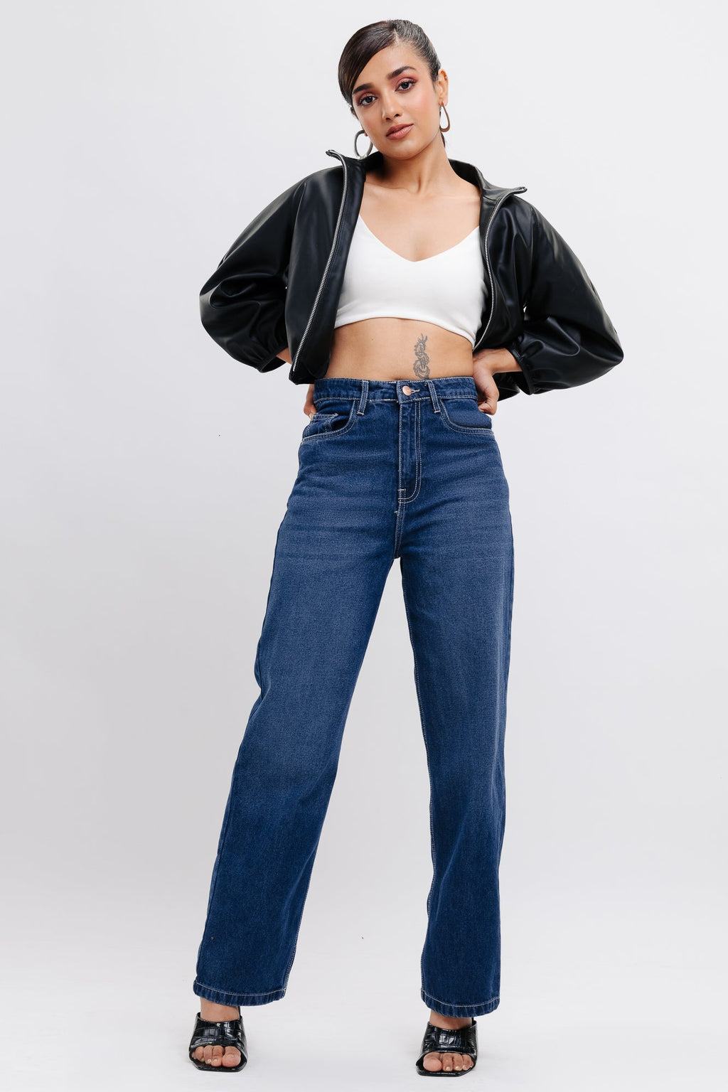 Blue Women's Straight Jeans