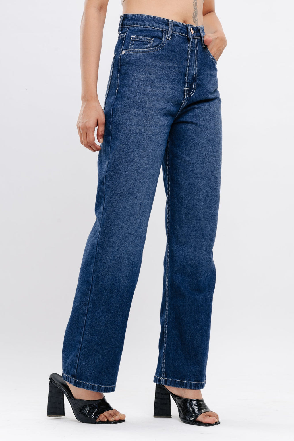 Blue Women's Straight Jeans