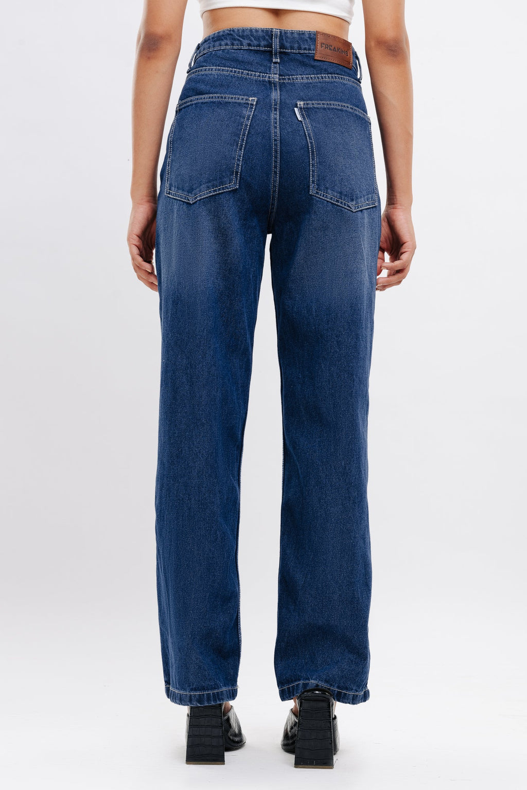 Basic Blue Women's Straight Jeans