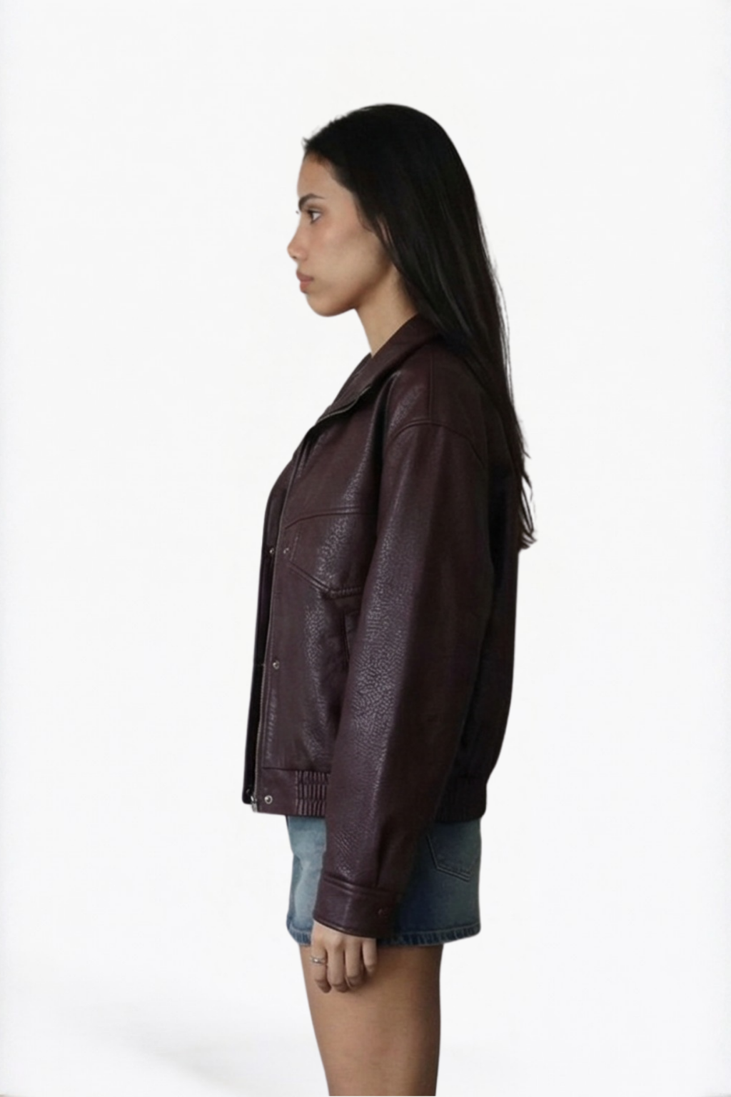 Light Washed Denim Mini Skirt