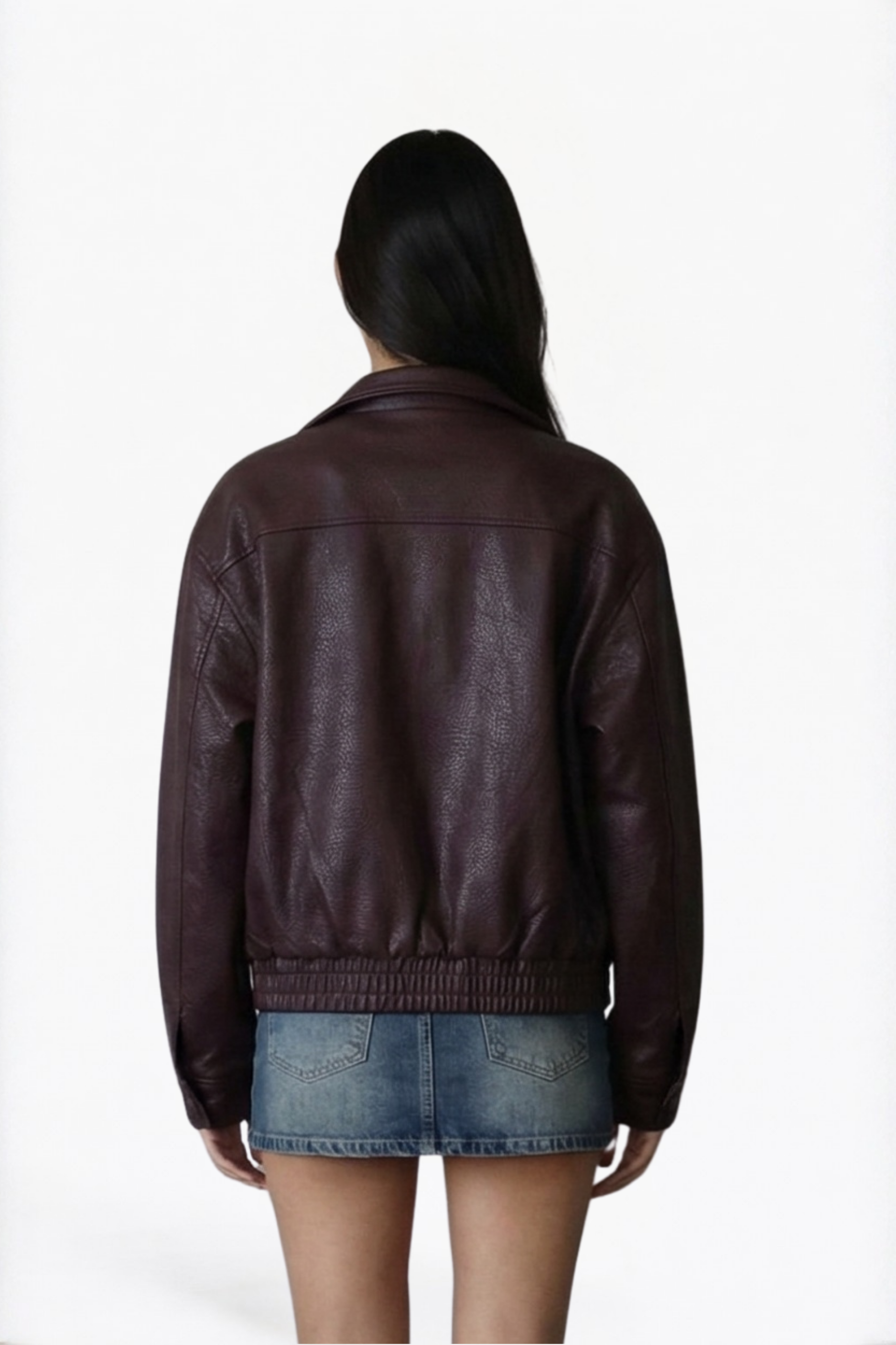 Light Washed Denim Mini Skirt