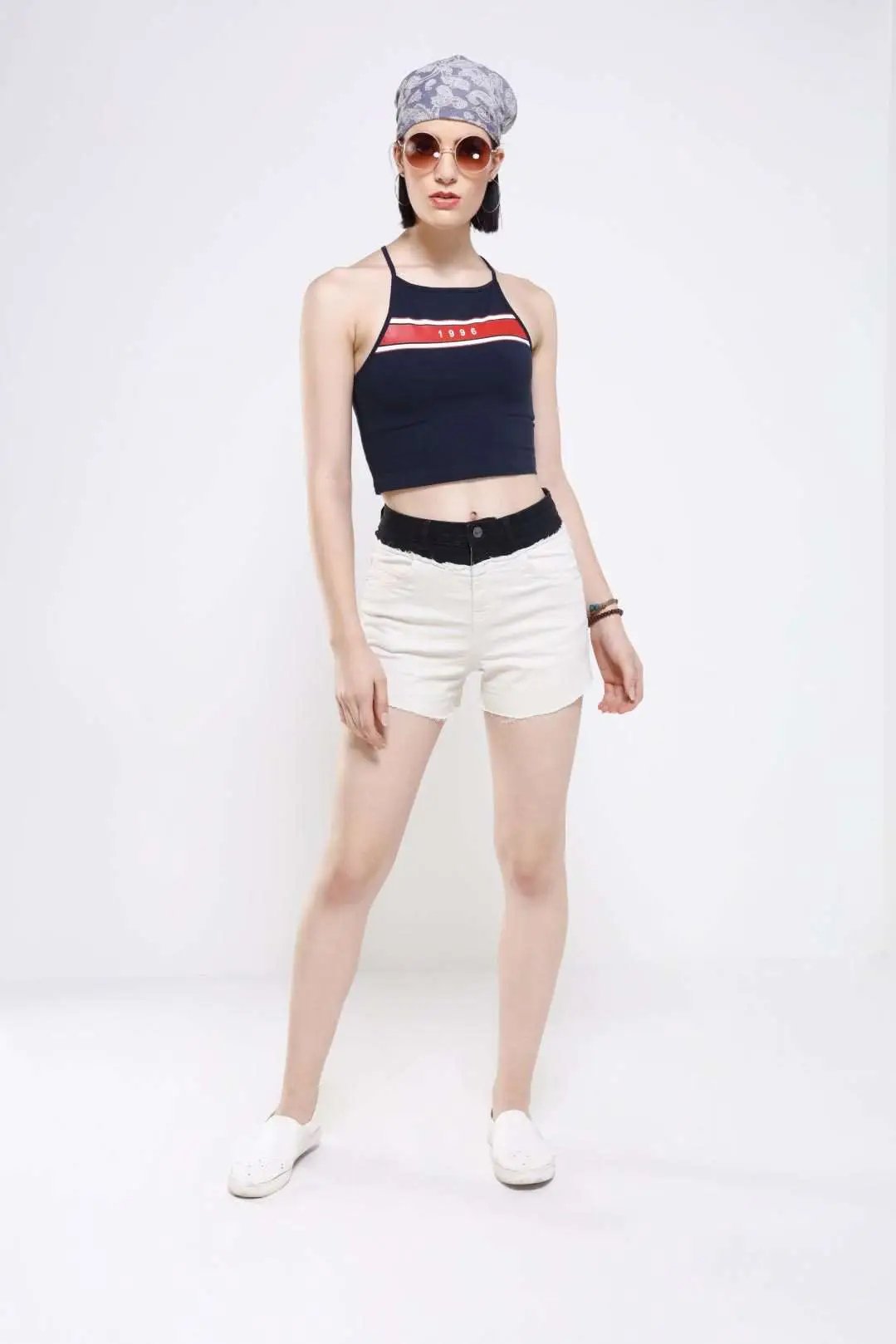 Half'N'Half Denim Hot Shorts