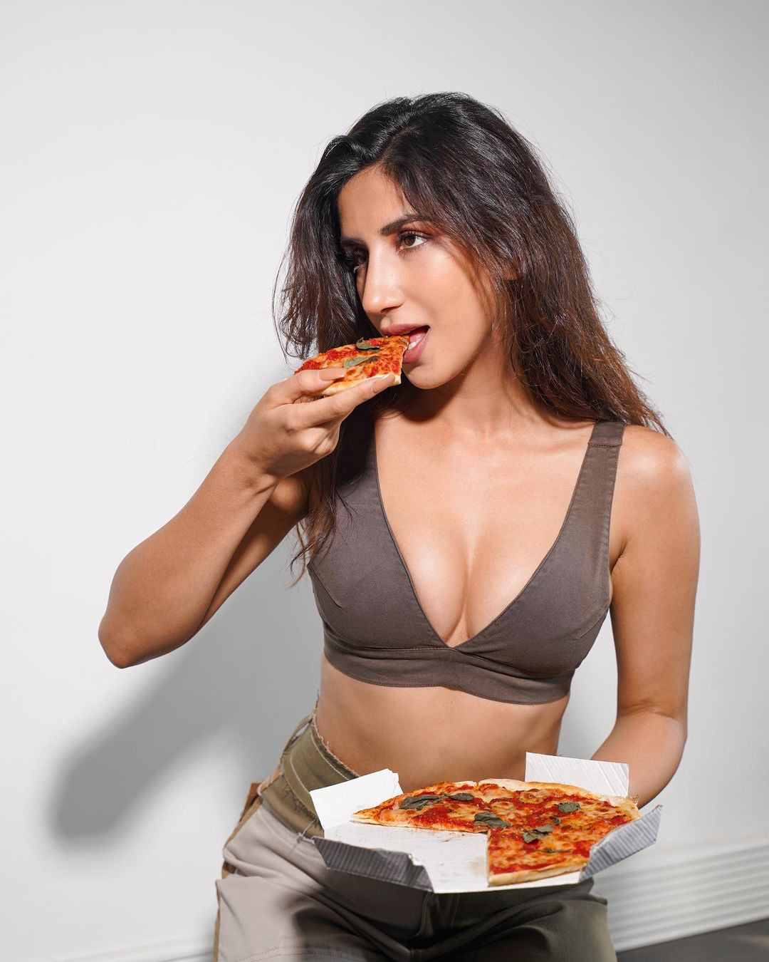Cedar Brown Buckle Bralette