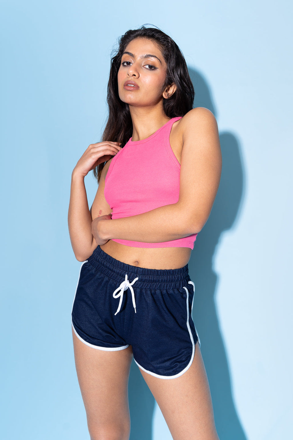 Indigo Blue Running Shorts