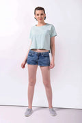 Smoky Light Blue Denim Shorts