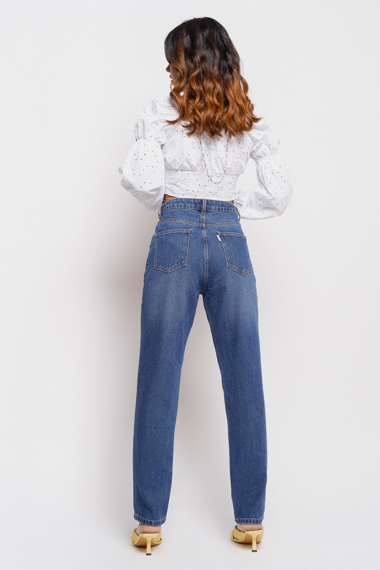 Blue Women's Slim Straight Jeans