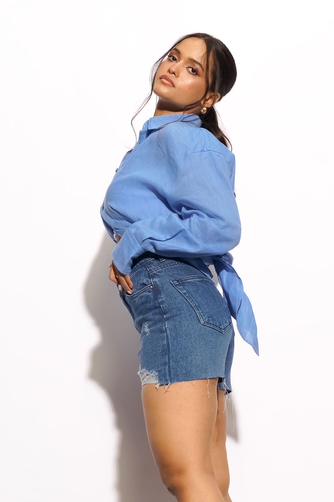 Indigo Cut Off Shorts