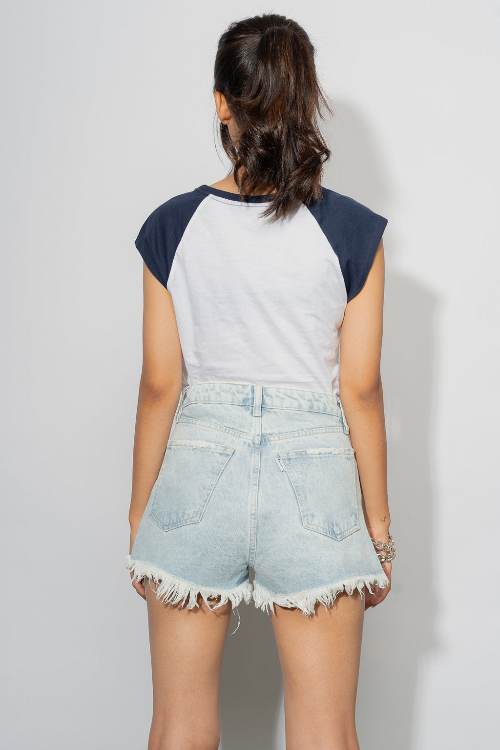 Light Distressed Shorts