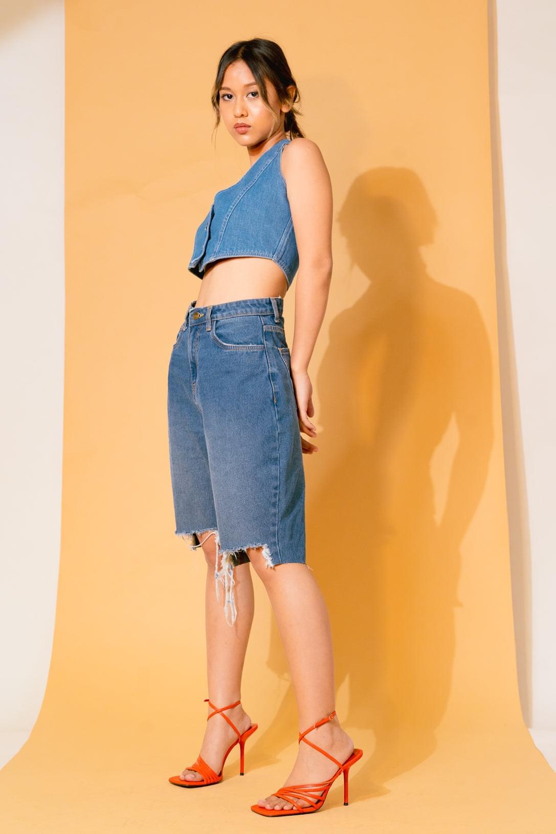 70's Ripped Bermuda Shorts