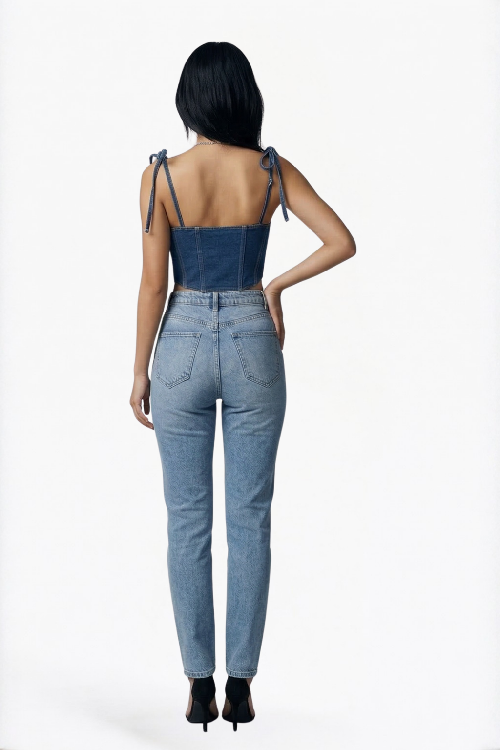 Push Up Indigo Top