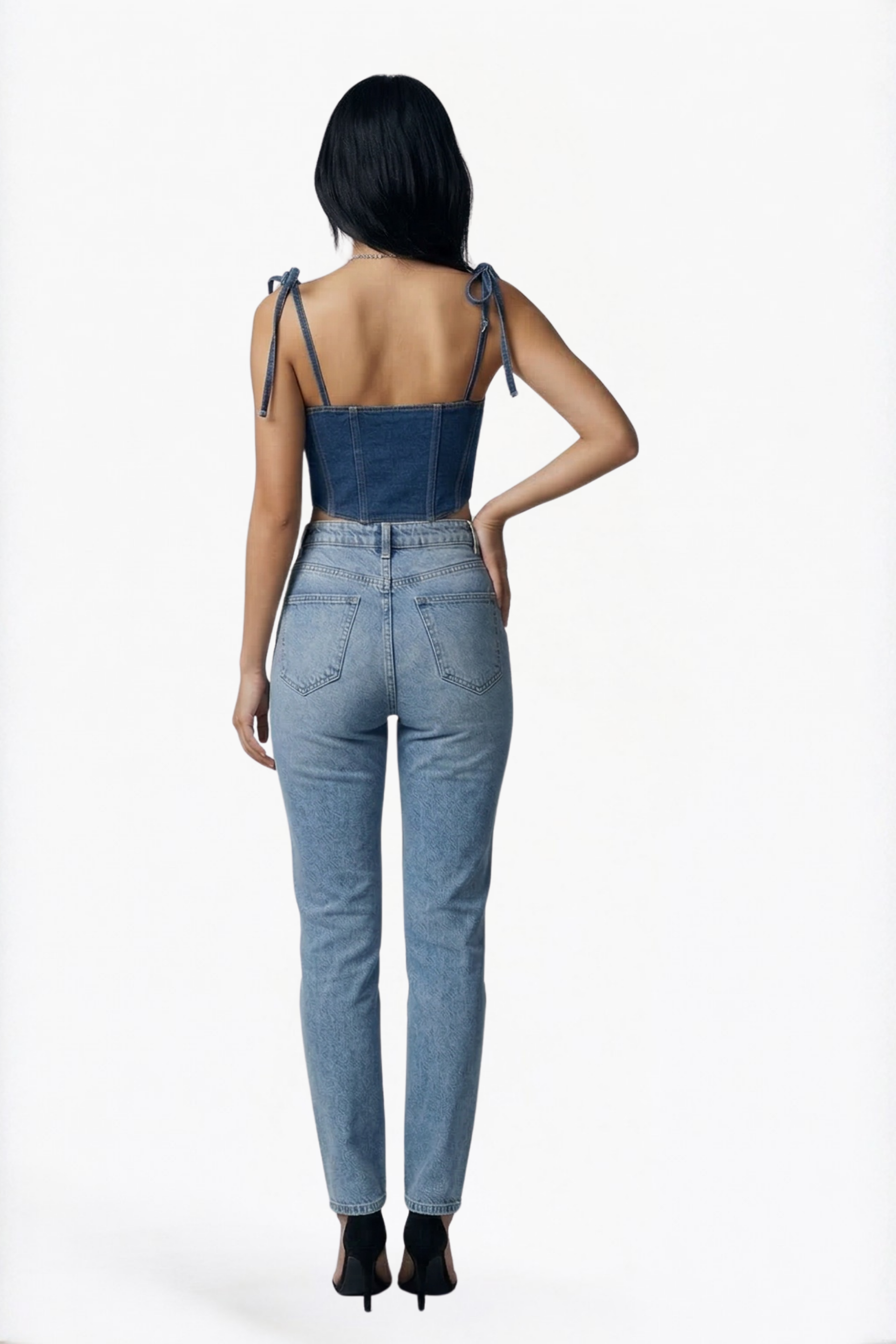 Push Up Indigo Top